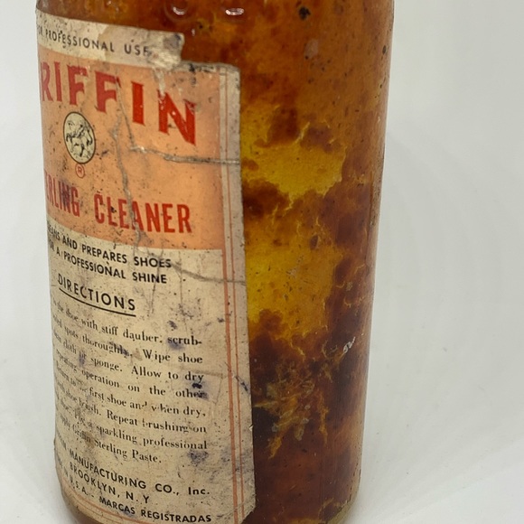 Vintage Griffin Sterling Cleaner Empty Bottle - Picture 3 of 15